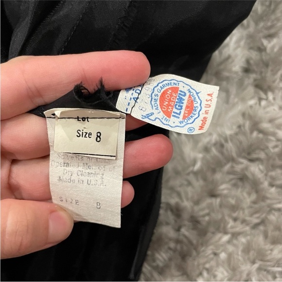 Ricki Lang for Nuit Blue Metallic and Velvet Mockneck Vintage VTG - Picture 5 of 15